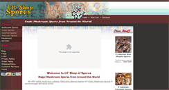 Desktop Screenshot of lilshopofspores.com
